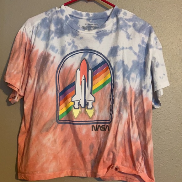 Size xl nasa tie dye crop top rainbow - Picture 3 of 3